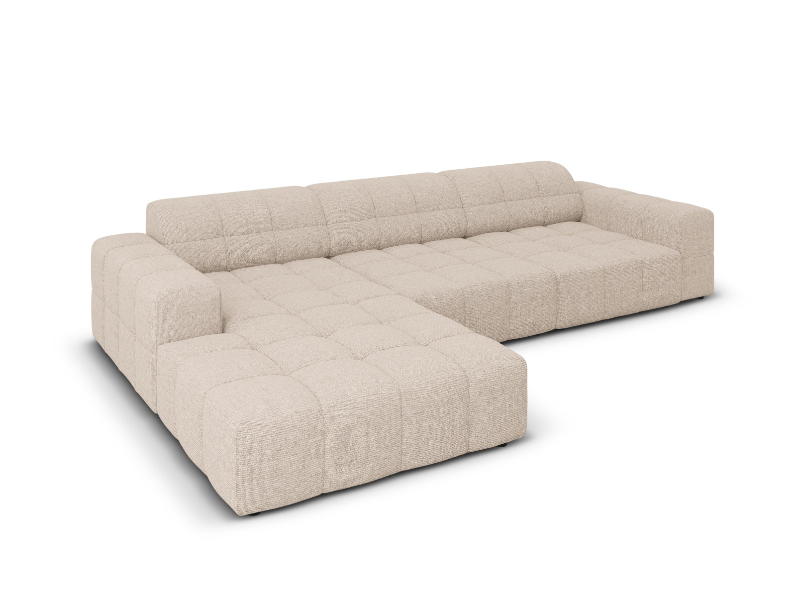 Chicago Ecksofa links 4 Sitzer 166cm in Beige präsentiert im Onlineshop von KAQTU Design AG. Ecksofa links ist von Cosmopolitan Design