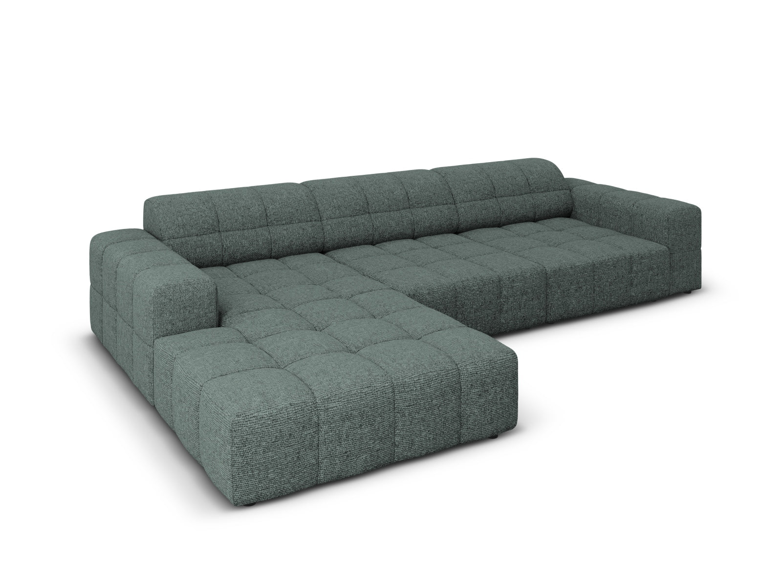 Chicago Ecksofa links 4 Sitzer 166cm in Petrol präsentiert im Onlineshop von KAQTU Design AG. Ecksofa links ist von Cosmopolitan Design