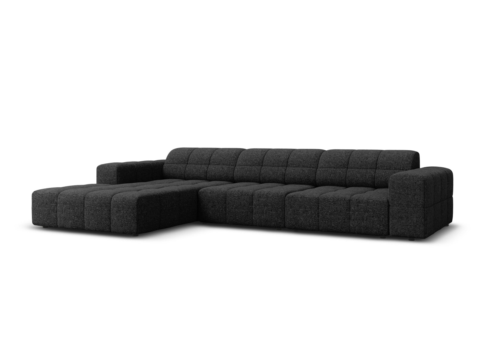 Chicago Ecksofa links 4 Sitzer 166cm in Black präsentiert im Onlineshop von KAQTU Design AG. Ecksofa links ist von Cosmopolitan Design