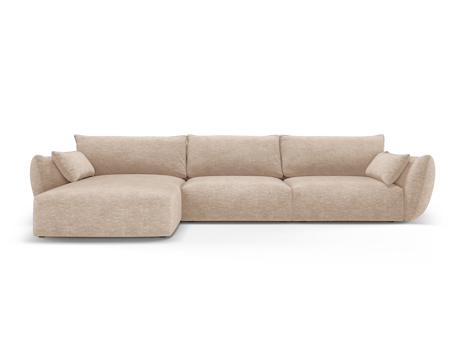 4-Sitzer Ecksofa links Matera in Beige-Haga präsentiert im Onlineshop von KAQTU Design AG. Ecksofa links ist von Cosmopolitan Design