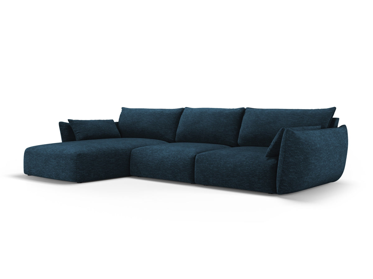 4-Sitzer Ecksofa links Matera in Royal Blue-Haga präsentiert im Onlineshop von KAQTU Design AG. Ecksofa links ist von Cosmopolitan Design