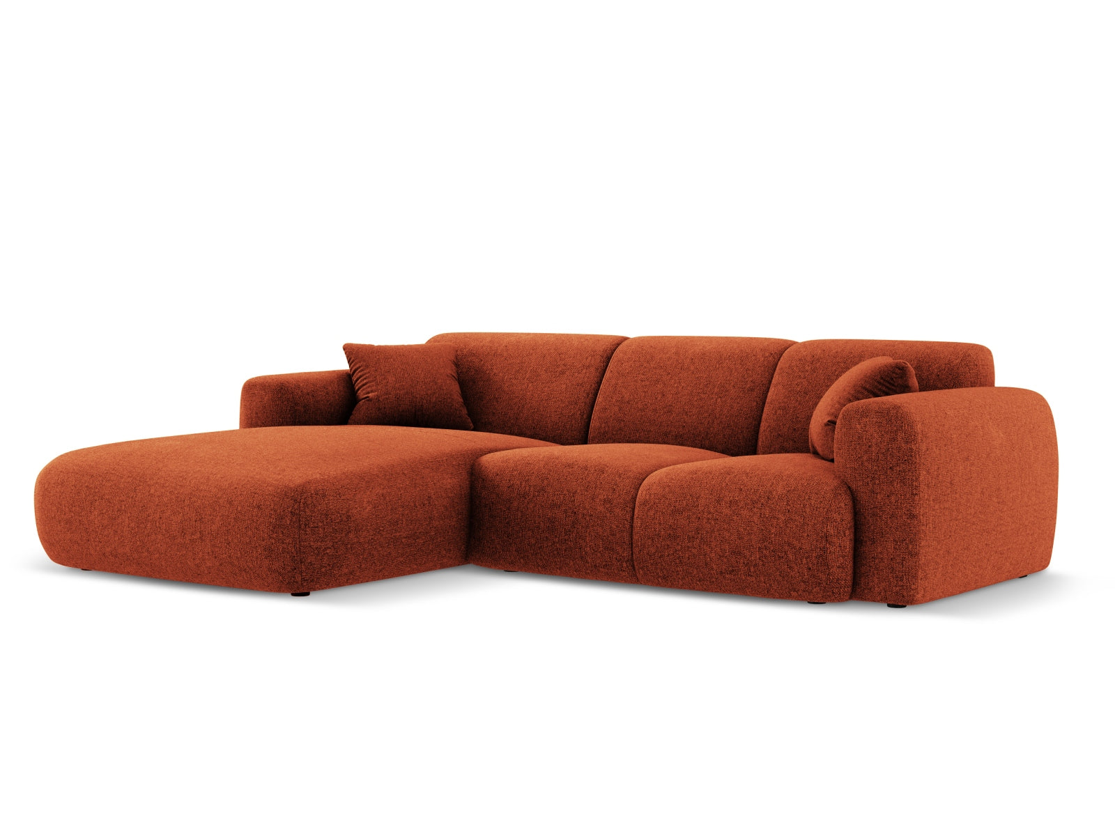 Nolio Ecksofa links 4 Sitzer 170cm in Terracotta präsentiert im Onlineshop von KAQTU Design AG. Ecksofa links ist von Cosmopolitan Design