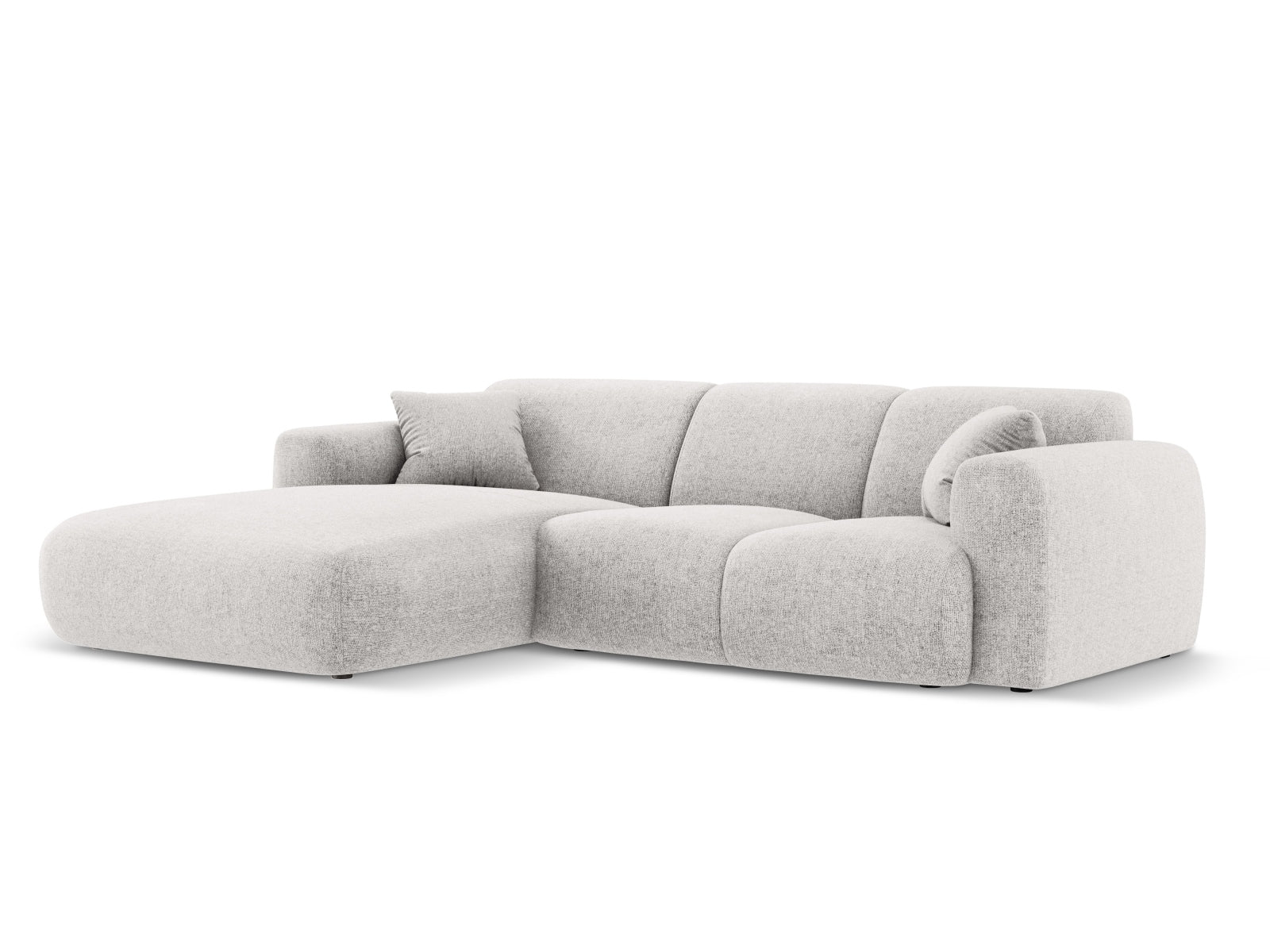 Nolio Ecksofa links 4 Sitzer 170cm in Light Grey präsentiert im Onlineshop von KAQTU Design AG. Ecksofa links ist von Cosmopolitan Design