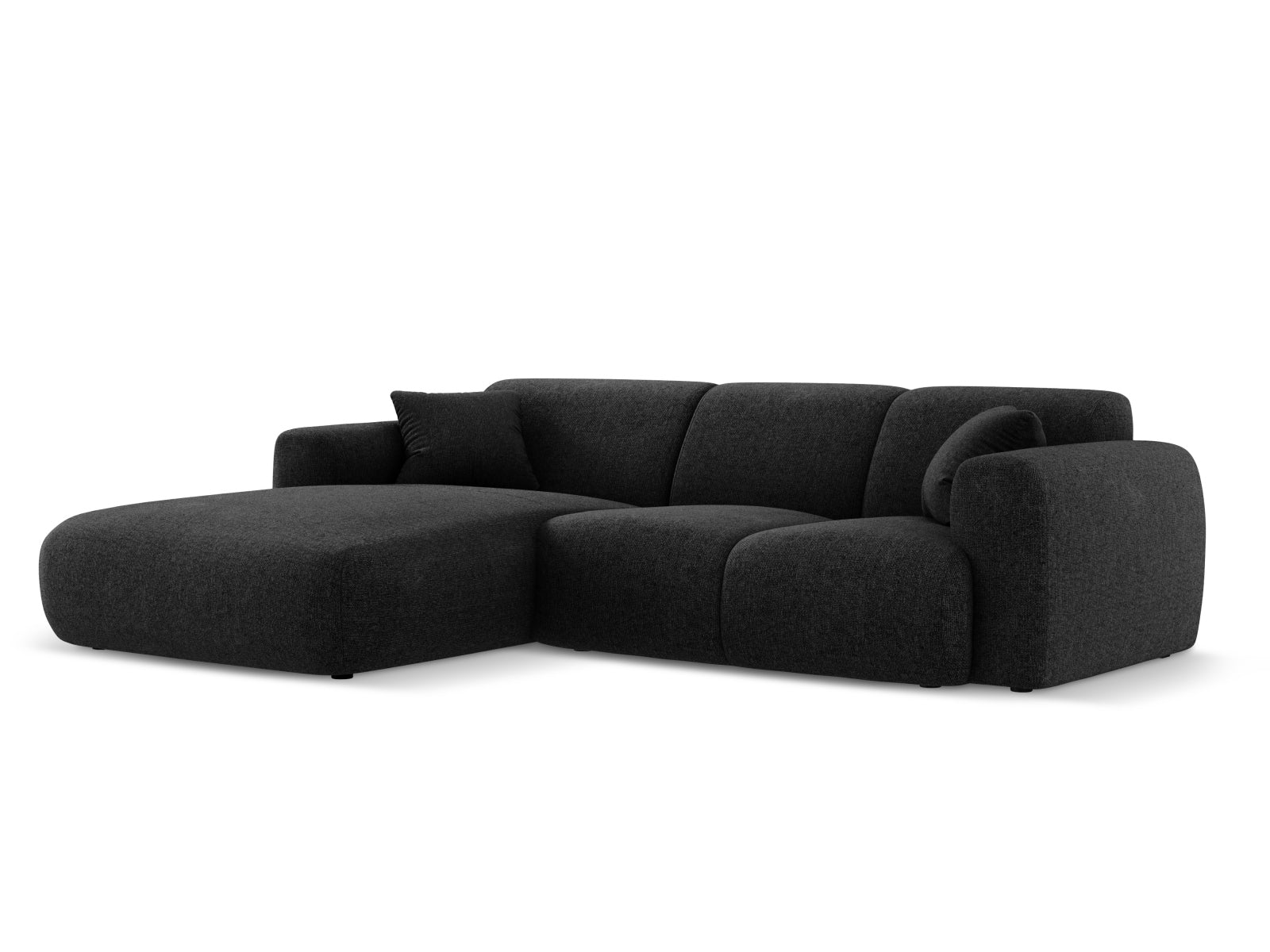 Nolio Ecksofa links 4 Sitzer 170cm in Black präsentiert im Onlineshop von KAQTU Design AG. Ecksofa links ist von Cosmopolitan Design