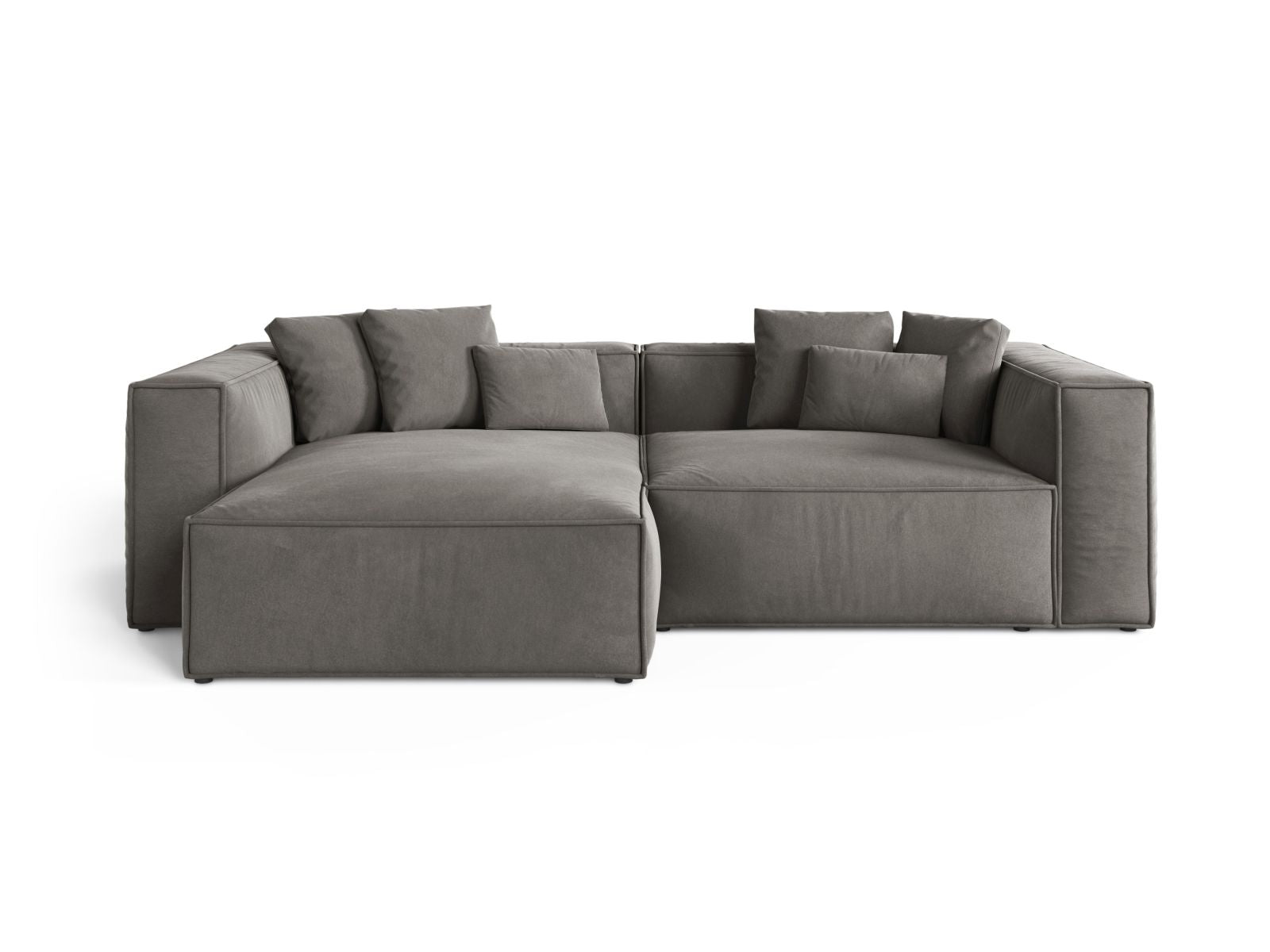 3-Sitzer Ecksofa links Aveiro in Grey-Casino präsentiert im Onlineshop von KAQTU Design AG. Ecksofa links ist von Cosmopolitan Design