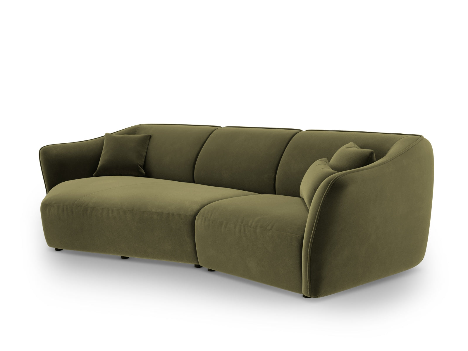 Tokyo Velour Modular Ecksofa links 5 Sitzer in Light Green präsentiert im Onlineshop von KAQTU Design AG. Ecksofa links ist von Cosmopolitan Design