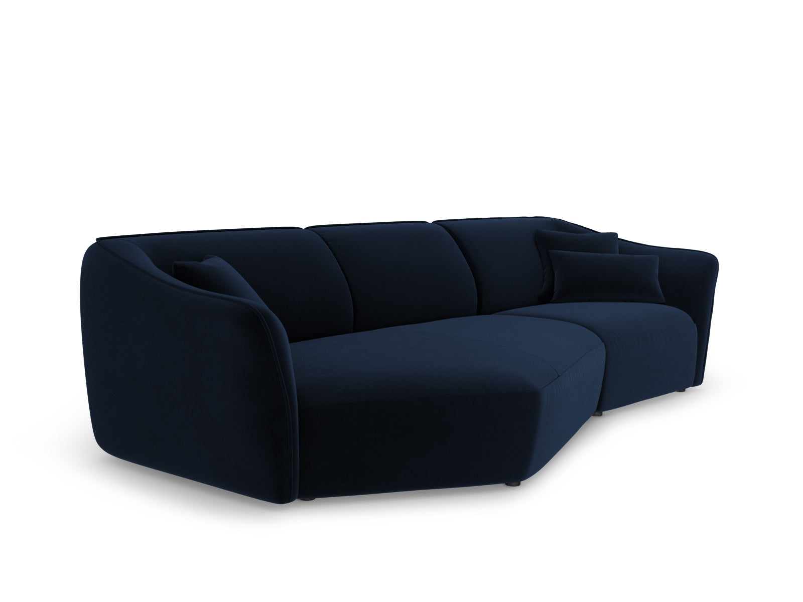 Tokyo Velour Modular Ecksofa links 5 Sitzer in Royal Blue präsentiert im Onlineshop von KAQTU Design AG. Ecksofa links ist von Cosmopolitan Design