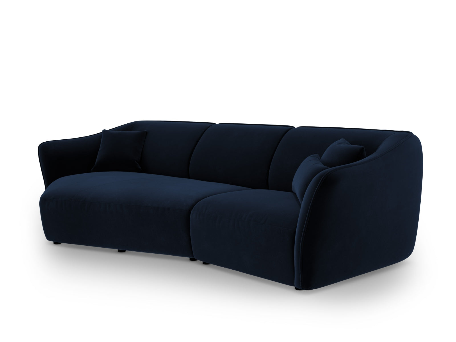 Tokyo Velour Modular Ecksofa links 5 Sitzer in Royal Blue präsentiert im Onlineshop von KAQTU Design AG. Ecksofa links ist von Cosmopolitan Design