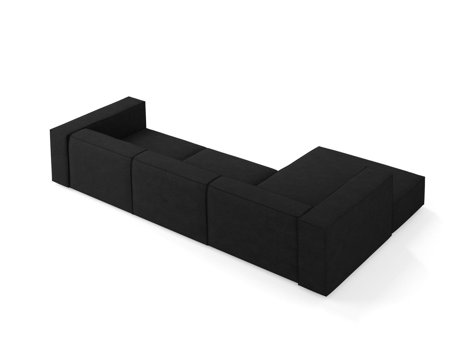 Arendal Ecksofa links 4 Sitzer in Black präsentiert im Onlineshop von KAQTU Design AG. Ecksofa links ist von Cosmopolitan Design