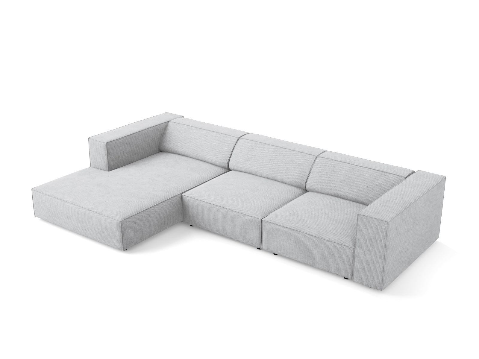 Arendal Ecksofa links 4 Sitzer in Light Grey präsentiert im Onlineshop von KAQTU Design AG. Ecksofa links ist von Cosmopolitan Design