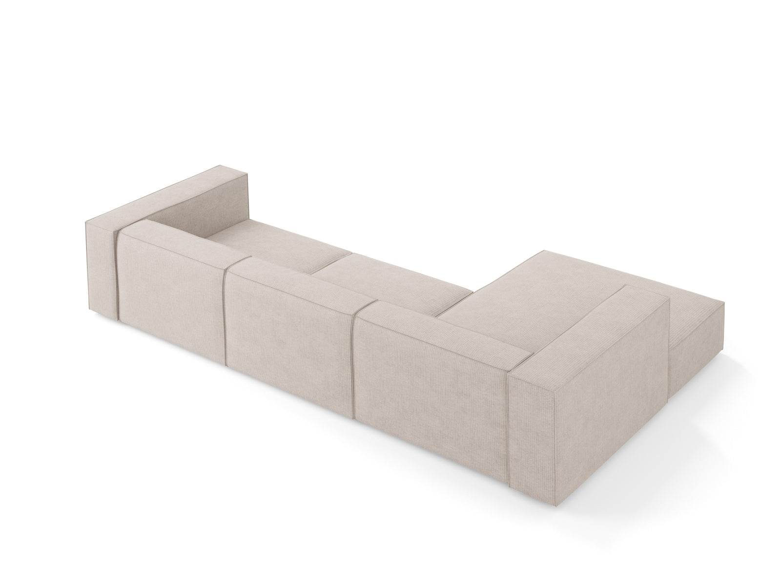 Arendal Ecksofa links 4 Sitzer in Dark Beige präsentiert im Onlineshop von KAQTU Design AG. Ecksofa links ist von Cosmopolitan Design