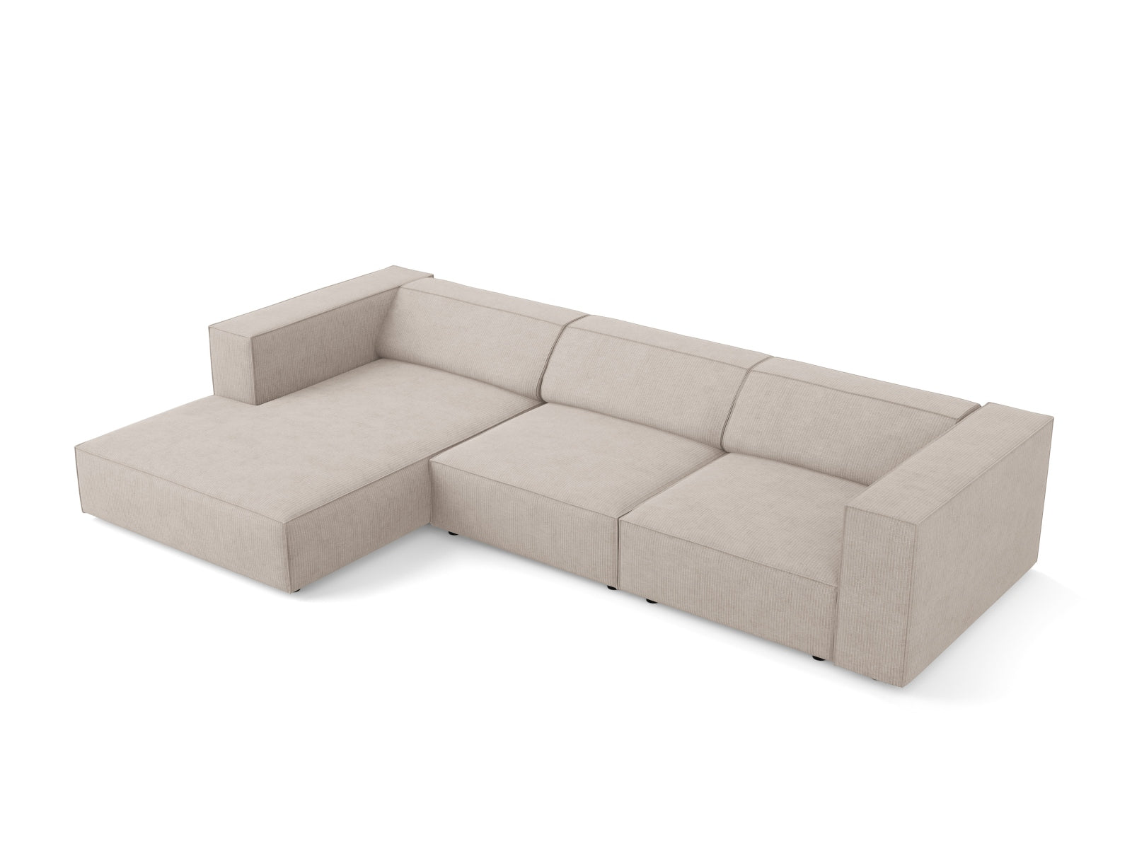 Arendal Ecksofa links 4 Sitzer in Dark Beige präsentiert im Onlineshop von KAQTU Design AG. Ecksofa links ist von Cosmopolitan Design