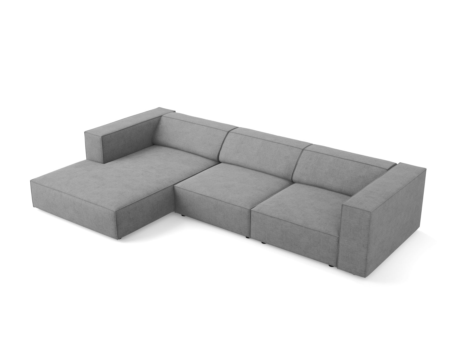 Arendal Ecksofa links 4 Sitzer in Dark Grey präsentiert im Onlineshop von KAQTU Design AG. Ecksofa links ist von Cosmopolitan Design