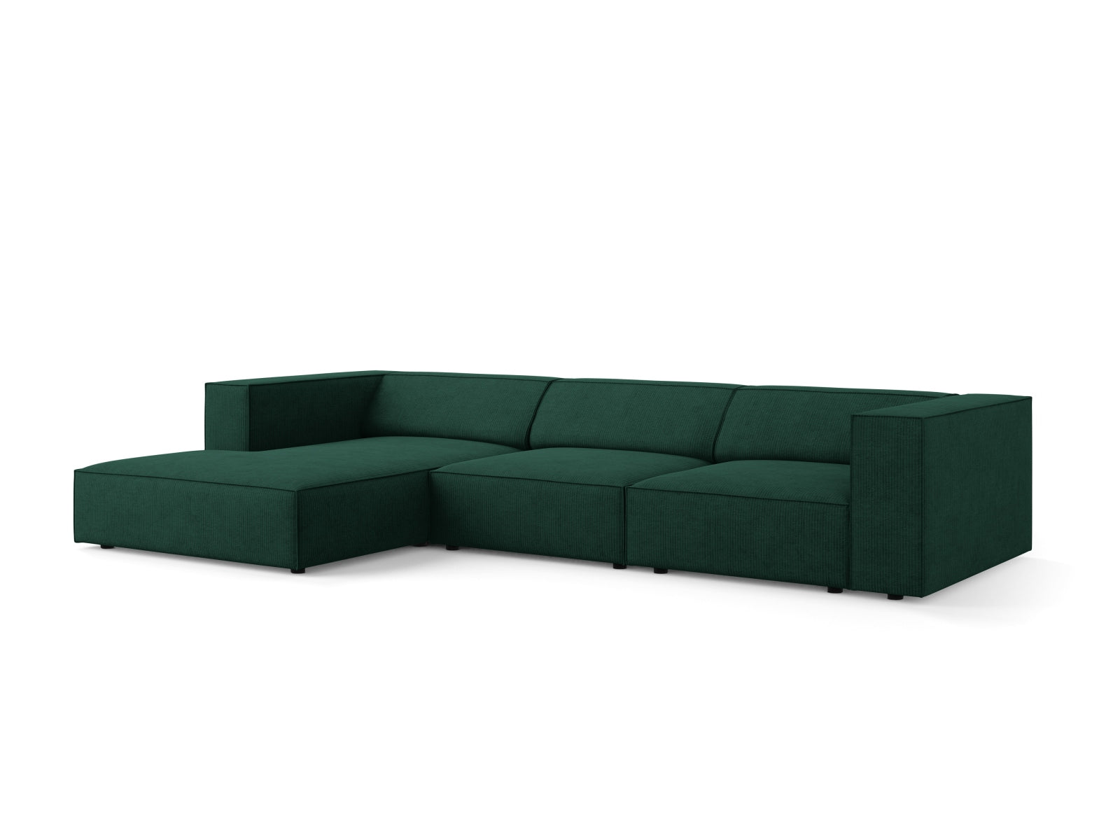 Arendal Ecksofa links 4 Sitzer in Bottle Green präsentiert im Onlineshop von KAQTU Design AG. Ecksofa links ist von Cosmopolitan Design
