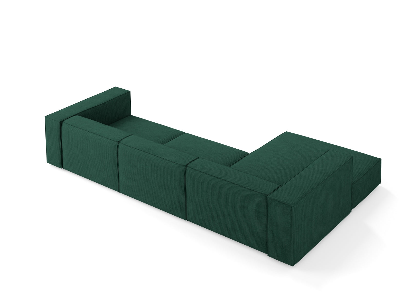 Arendal Ecksofa links 4 Sitzer in Bottle Green präsentiert im Onlineshop von KAQTU Design AG. Ecksofa links ist von Cosmopolitan Design