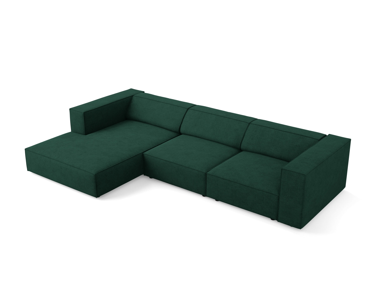 Arendal Ecksofa links 4 Sitzer in Bottle Green präsentiert im Onlineshop von KAQTU Design AG. Ecksofa links ist von Cosmopolitan Design