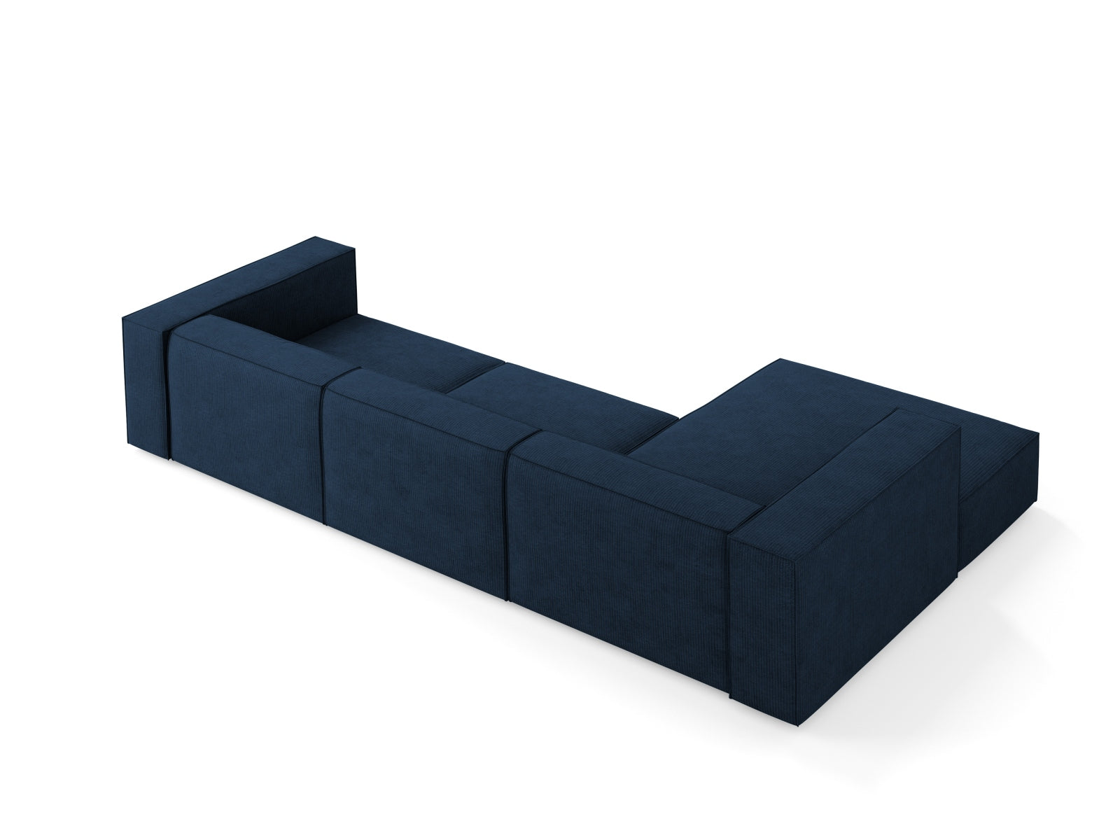 Arendal Ecksofa links 4 Sitzer in Royal Blue präsentiert im Onlineshop von KAQTU Design AG. Ecksofa links ist von Cosmopolitan Design