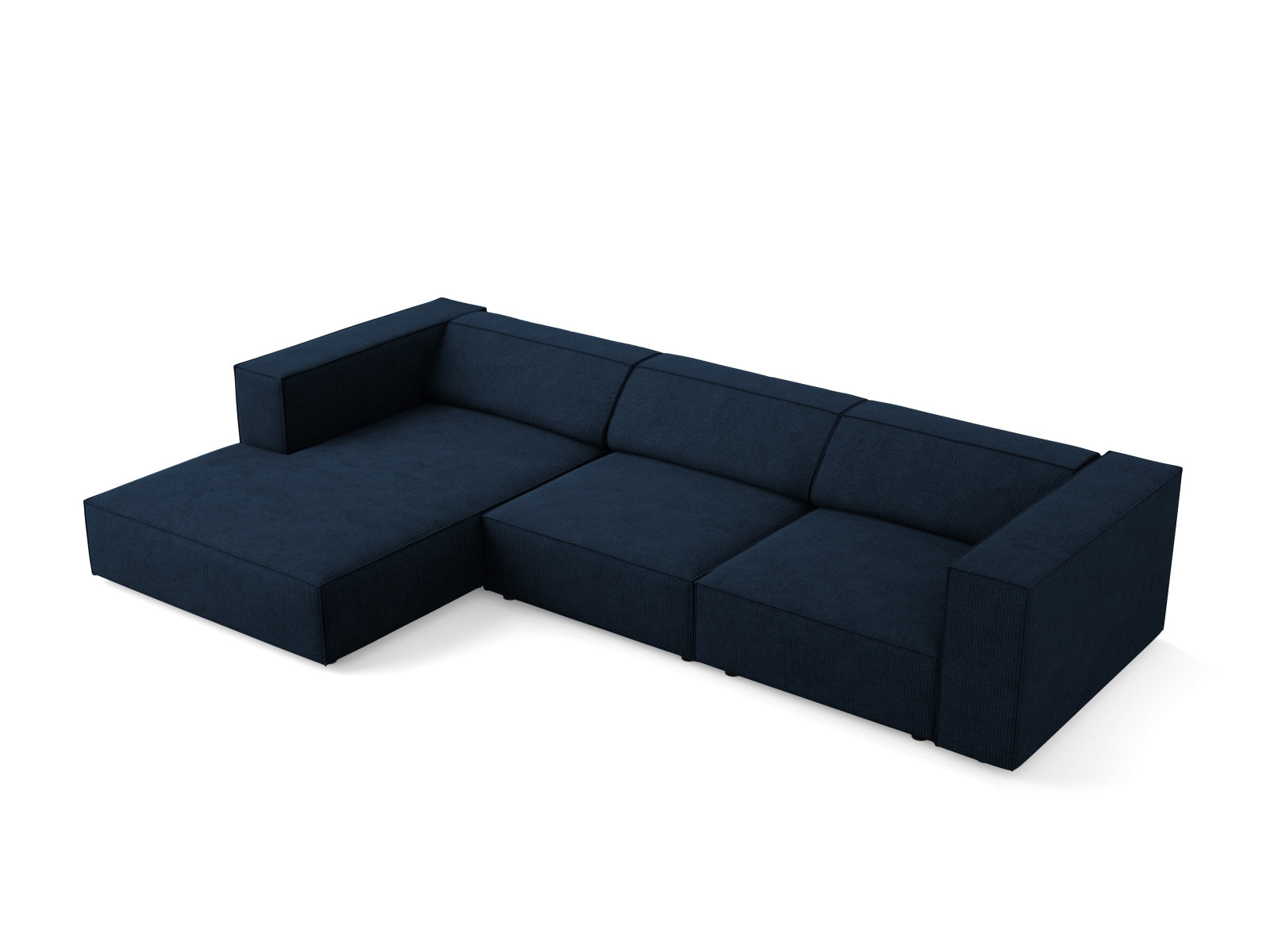 Arendal Ecksofa links 4 Sitzer in Royal Blue präsentiert im Onlineshop von KAQTU Design AG. Ecksofa links ist von Cosmopolitan Design