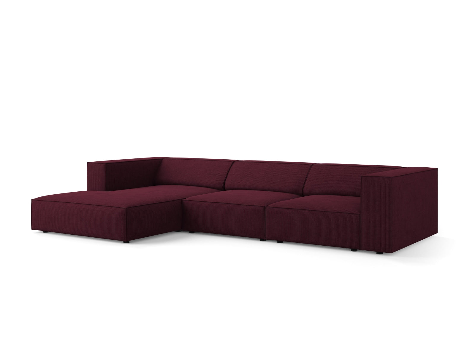 Arendal Ecksofa links 4 Sitzer in Ruby präsentiert im Onlineshop von KAQTU Design AG. Ecksofa links ist von Cosmopolitan Design