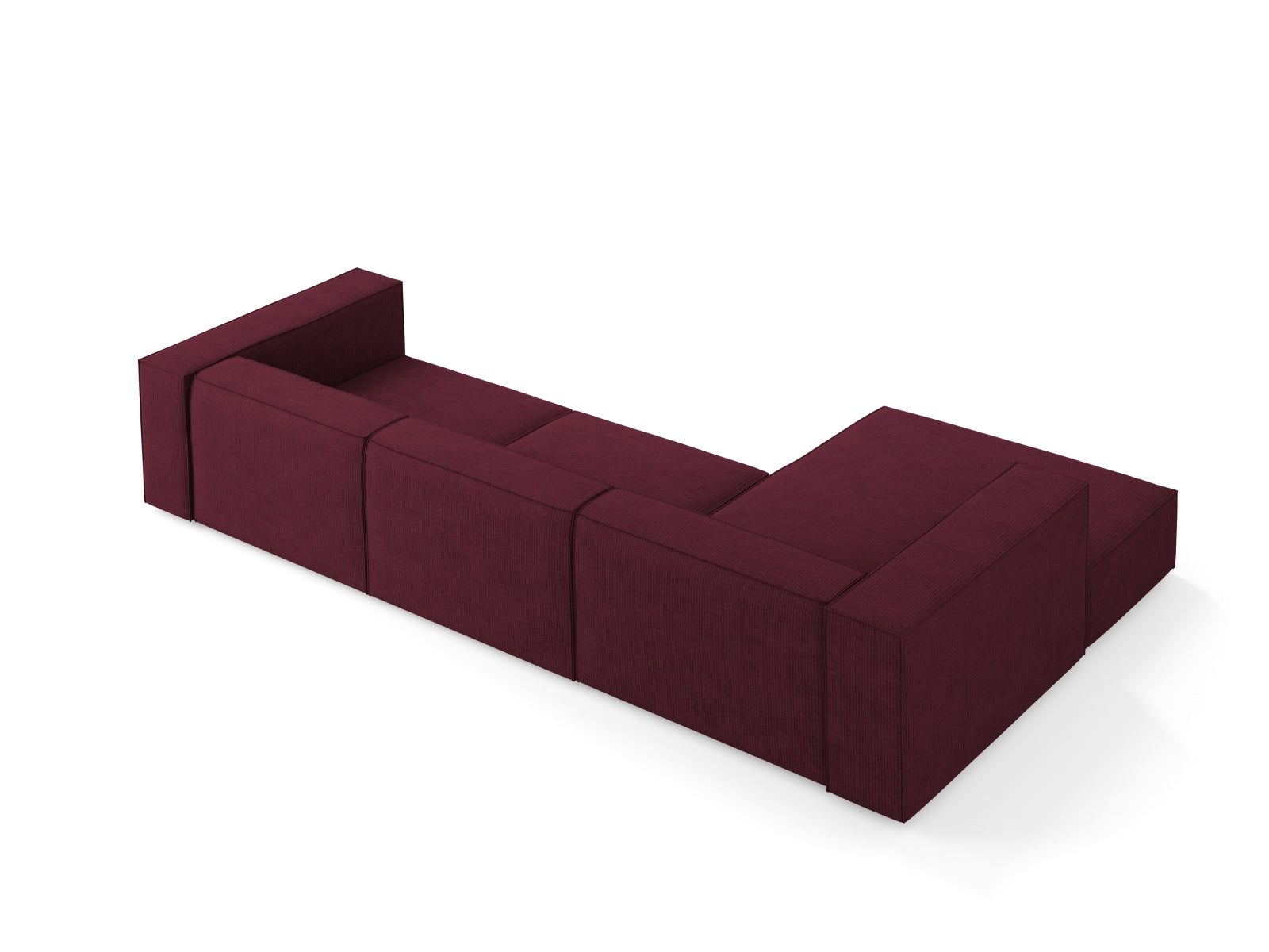 Arendal Ecksofa links 4 Sitzer in Ruby präsentiert im Onlineshop von KAQTU Design AG. Ecksofa links ist von Cosmopolitan Design