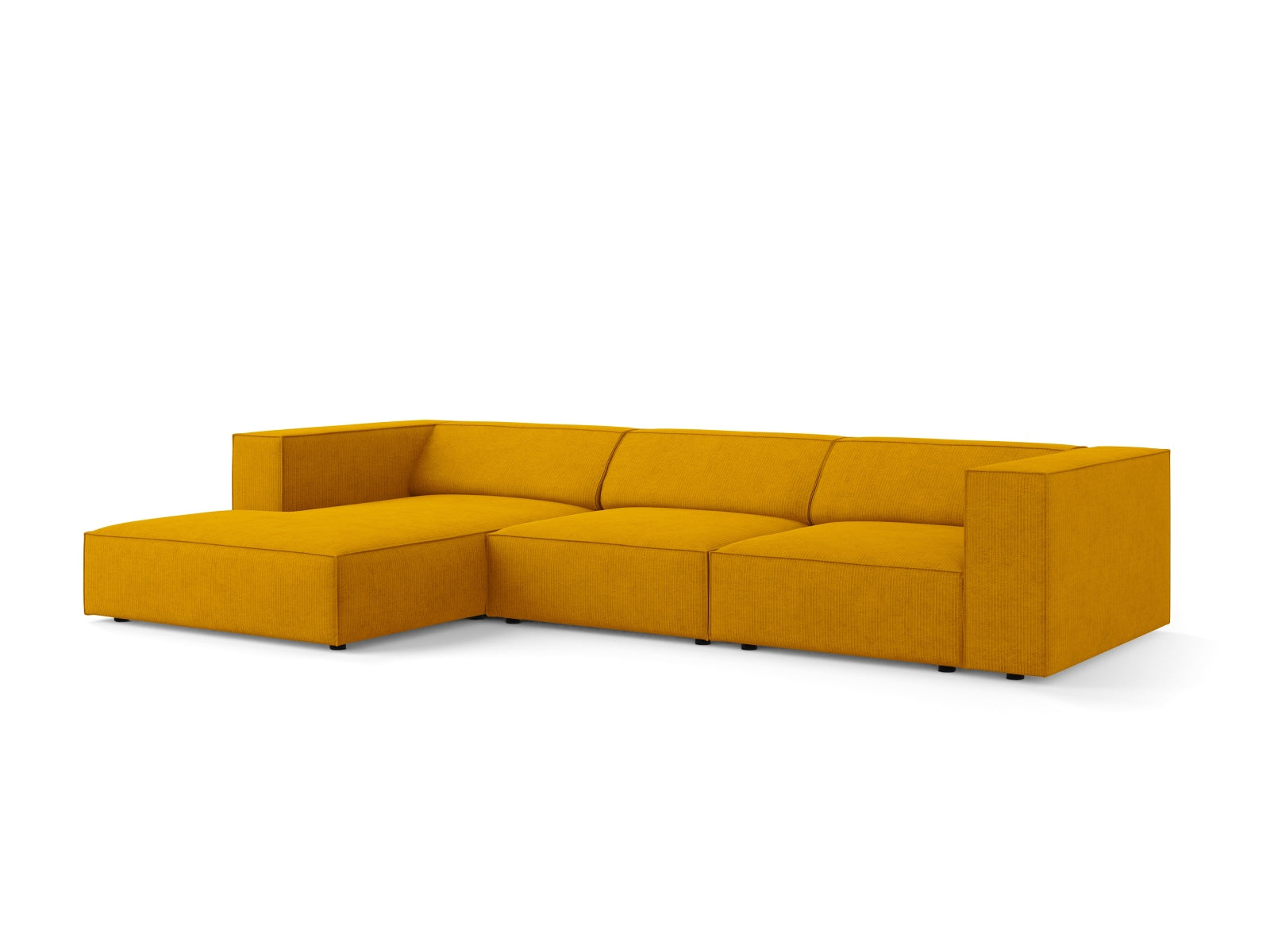 Arendal Ecksofa links 4 Sitzer in Mustard präsentiert im Onlineshop von KAQTU Design AG. Ecksofa links ist von Cosmopolitan Design
