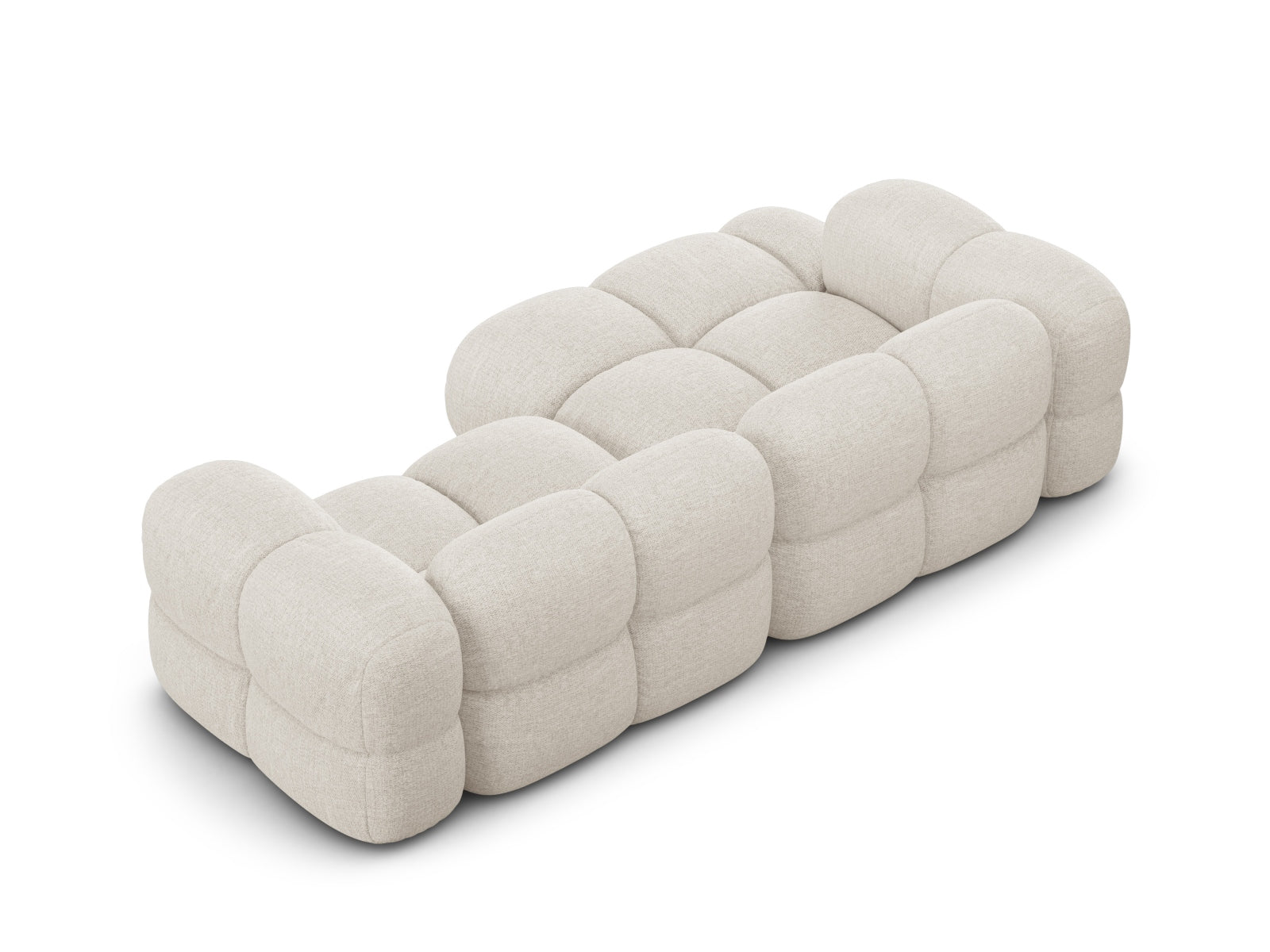 Modernes Loretto Ecksofa links 3 Sitzer 147cm von Cosmopolitan Design: Ideal für kleine Räume, vereint Stil, Komfort und Nachhaltigkeit.