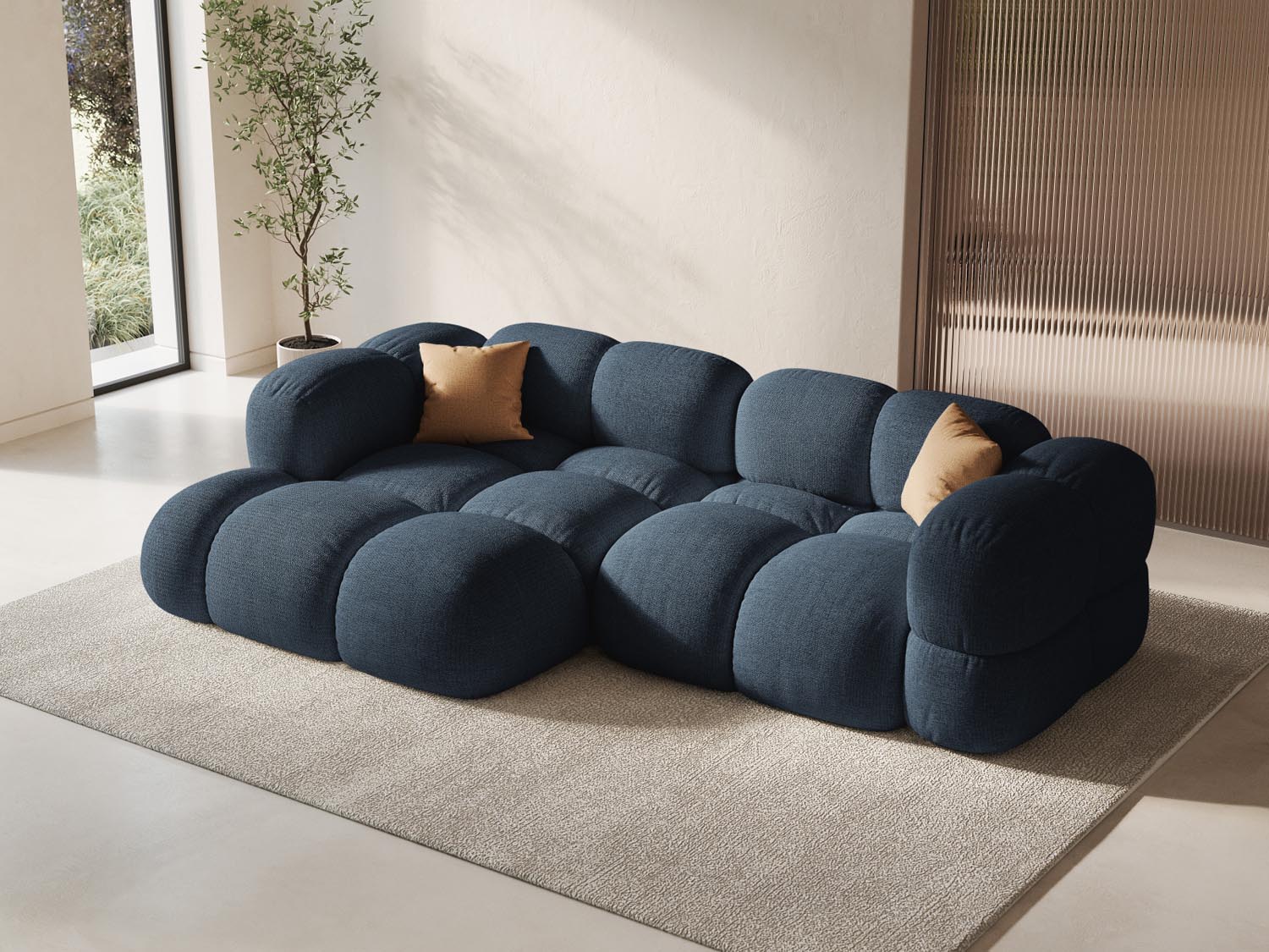 Stylisches Loretto Ecksofa links 3 Sitzer 147cm von Cosmopolitan Design: Eleganz, Komfort und Nachhaltigkeit für Ihr Zuhause.