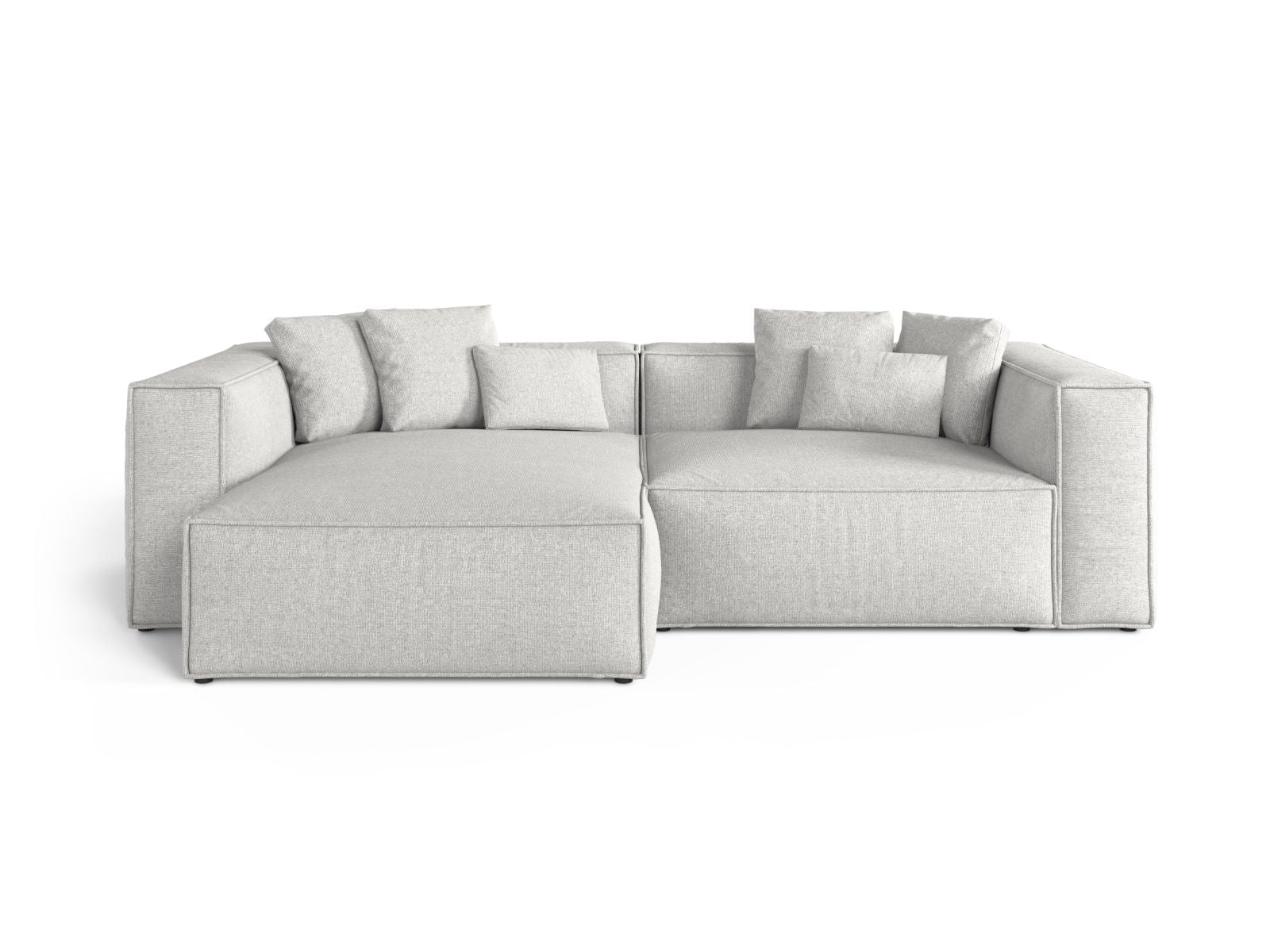 3-Sitzer Ecksofa links Aveiro in Silver-Eden präsentiert im Onlineshop von KAQTU Design AG. Ecksofa links ist von Cosmopolitan Design