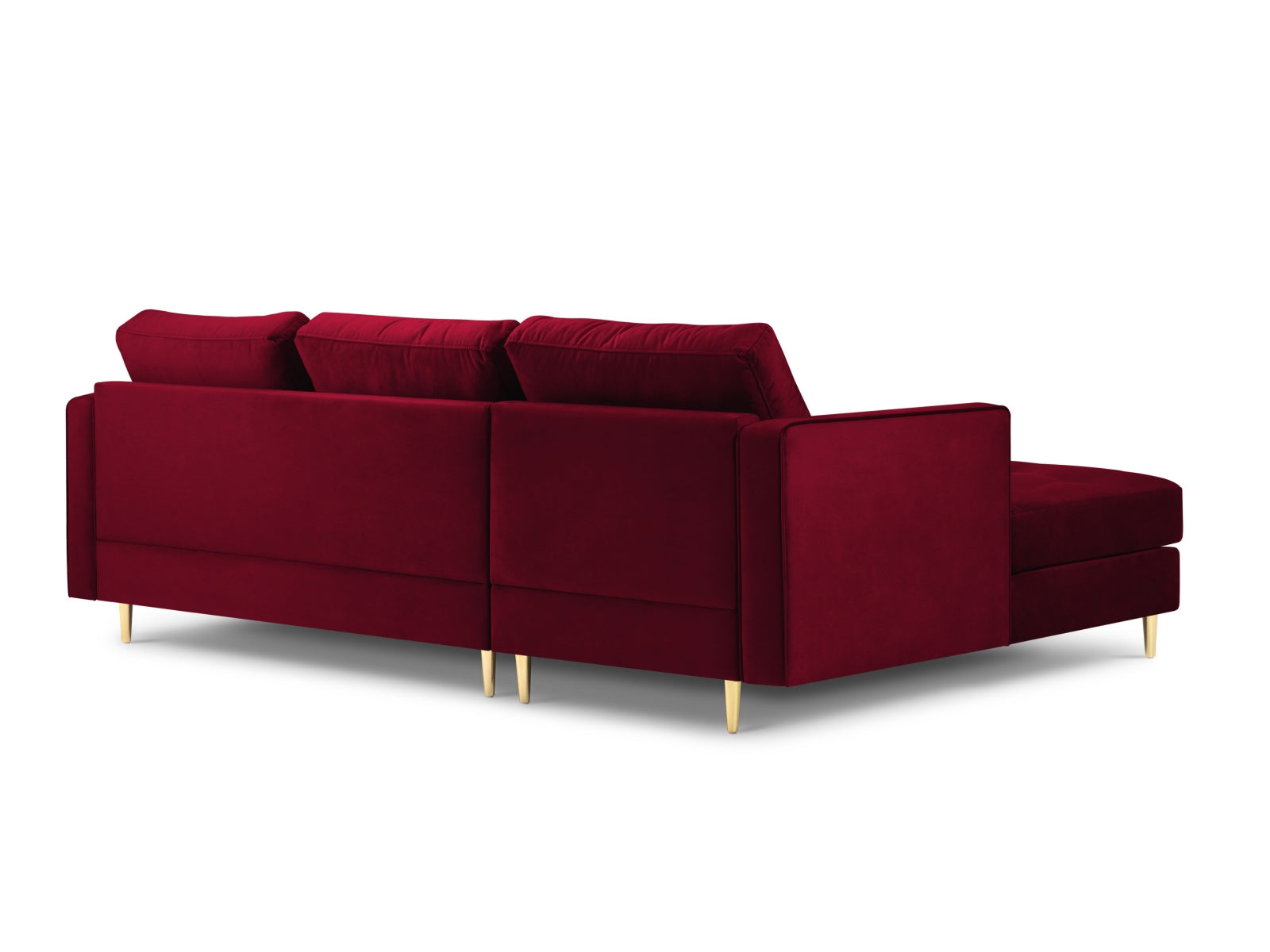 Modernes 4-Sitzer Ecksofa links Aspen von Cosmopolitan Design, perfekt für entspannte Stunden und stilvolle Einrichtungsideen.
