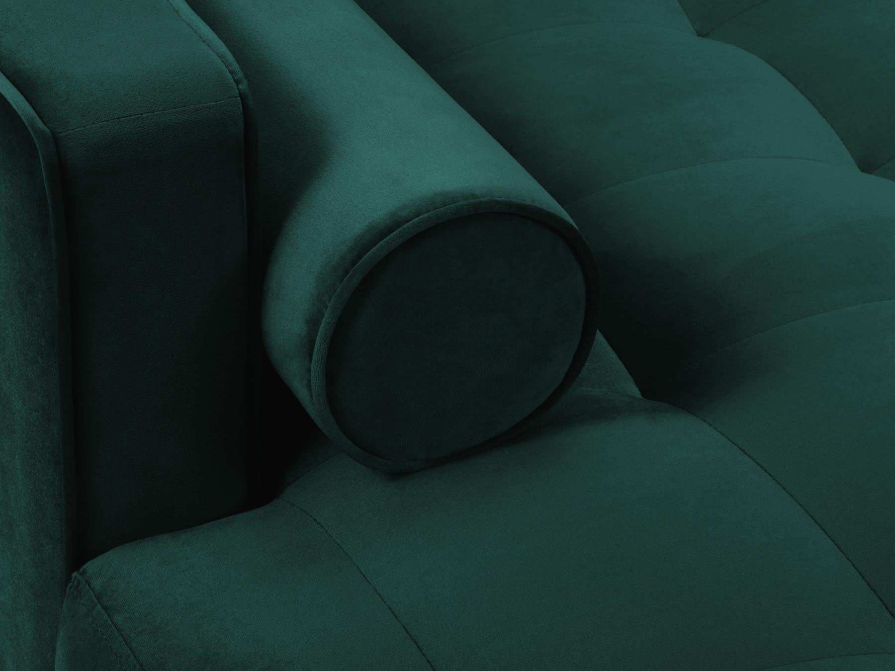 Modernes 4-Sitzer Ecksofa links Aspen in ansprechendem Petrol, perfekt für stilvolle und einladende Wohnbereiche von Cosmopolitan Design.