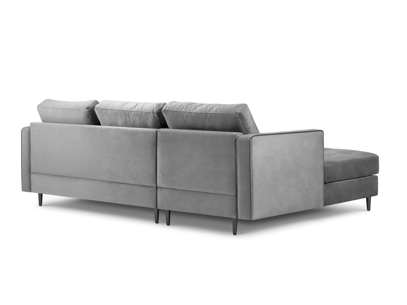 Modernes 4-Sitzer Ecksofa links Aspen in ansprechendem Grauton, perfekt für stilvolle Wohnzimmer, angeboten von Cosmopolitan Design.