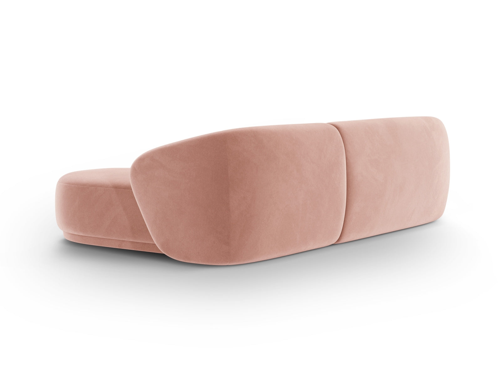 Elegantes 4-Sitzer Ecksofa links Gomera in strahlendem Pink, perfekt für trendbewusste Wohnkonzepte von Cosmopolitan Design.