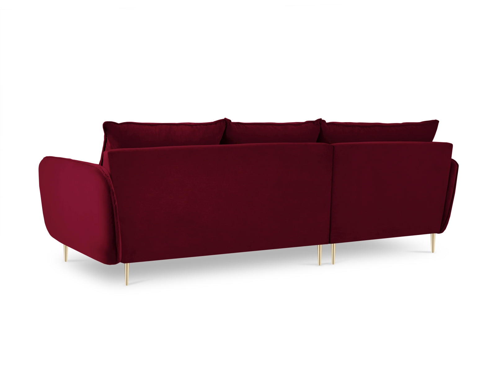 Entdecken Sie das elegante Vienna Velour Ecksofa links 5 Sitzer 170cm von Cosmopolitan Design – der perfekte Komfort für Ihr modernes Wohnzimmer!