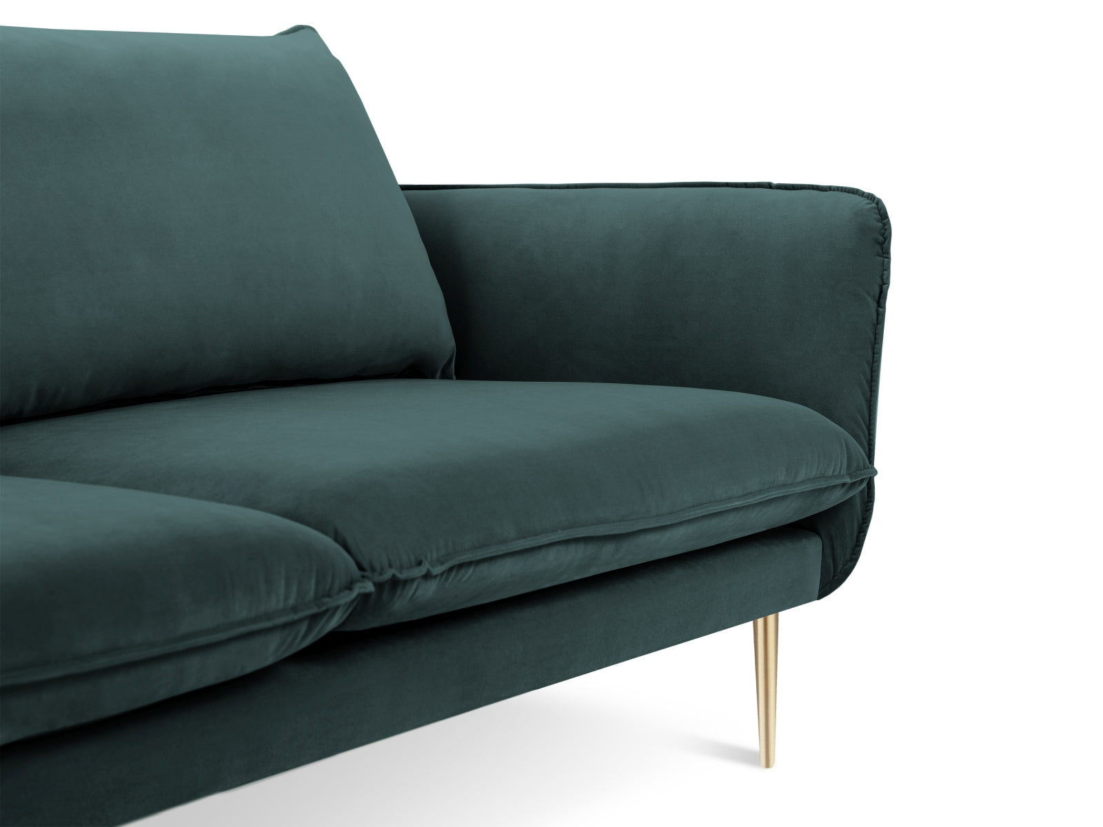 Erleben Sie das stilvolle Vienna Velour Ecksofa links 5 Sitzer 170cm von Cosmopolitan Design – ideal für gesellige Abende und entspannte Stunden!