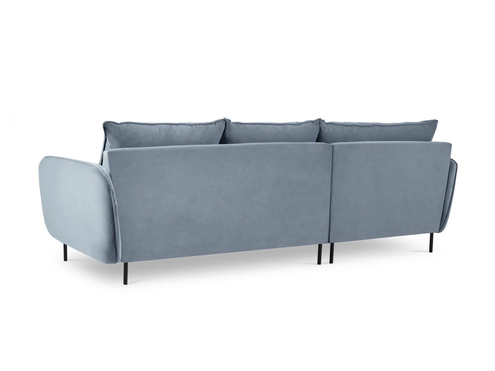 Entdecken Sie das elegante Vienna Velour Ecksofa links 5 Sitzer 170cm von Cosmopolitan Design – der perfekte Komfort für Ihr modernes Wohnzimmer!