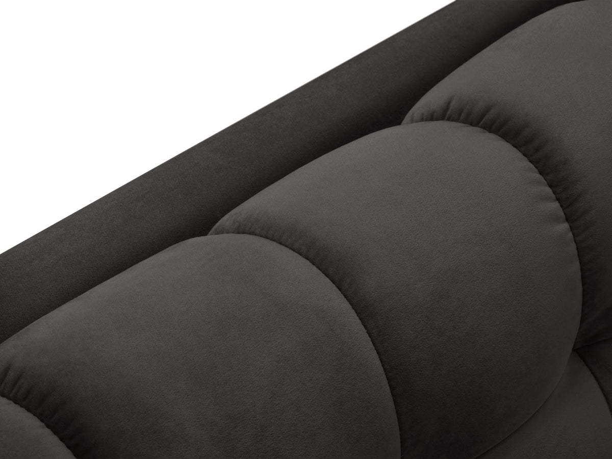 5-Sitzer Ecksofa links Bali in Dark Grey-Bluvel präsentiert im Onlineshop von KAQTU Design AG. Ecksofa links ist von Cosmopolitan Design
