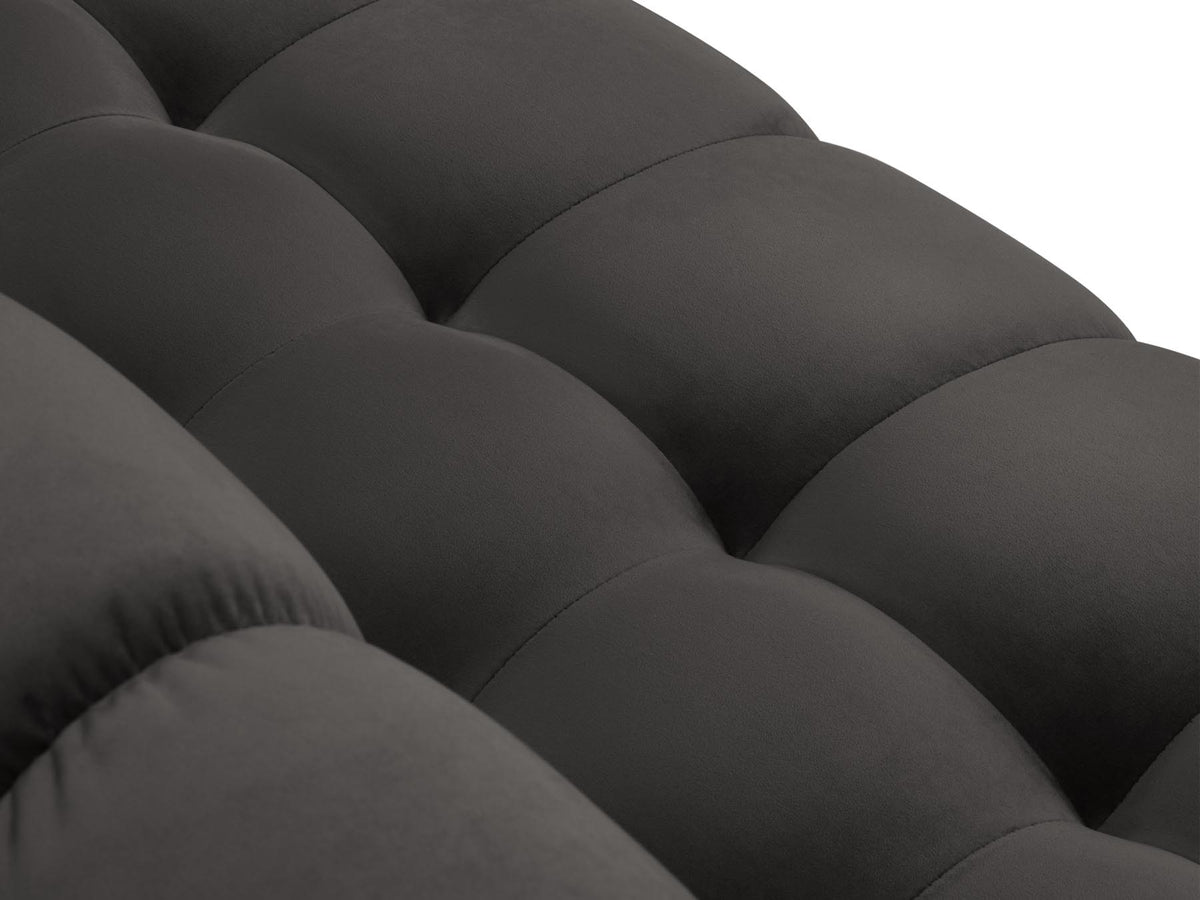 5-Sitzer Ecksofa links Bali in Dark Grey-Bluvel präsentiert im Onlineshop von KAQTU Design AG. Ecksofa links ist von Cosmopolitan Design