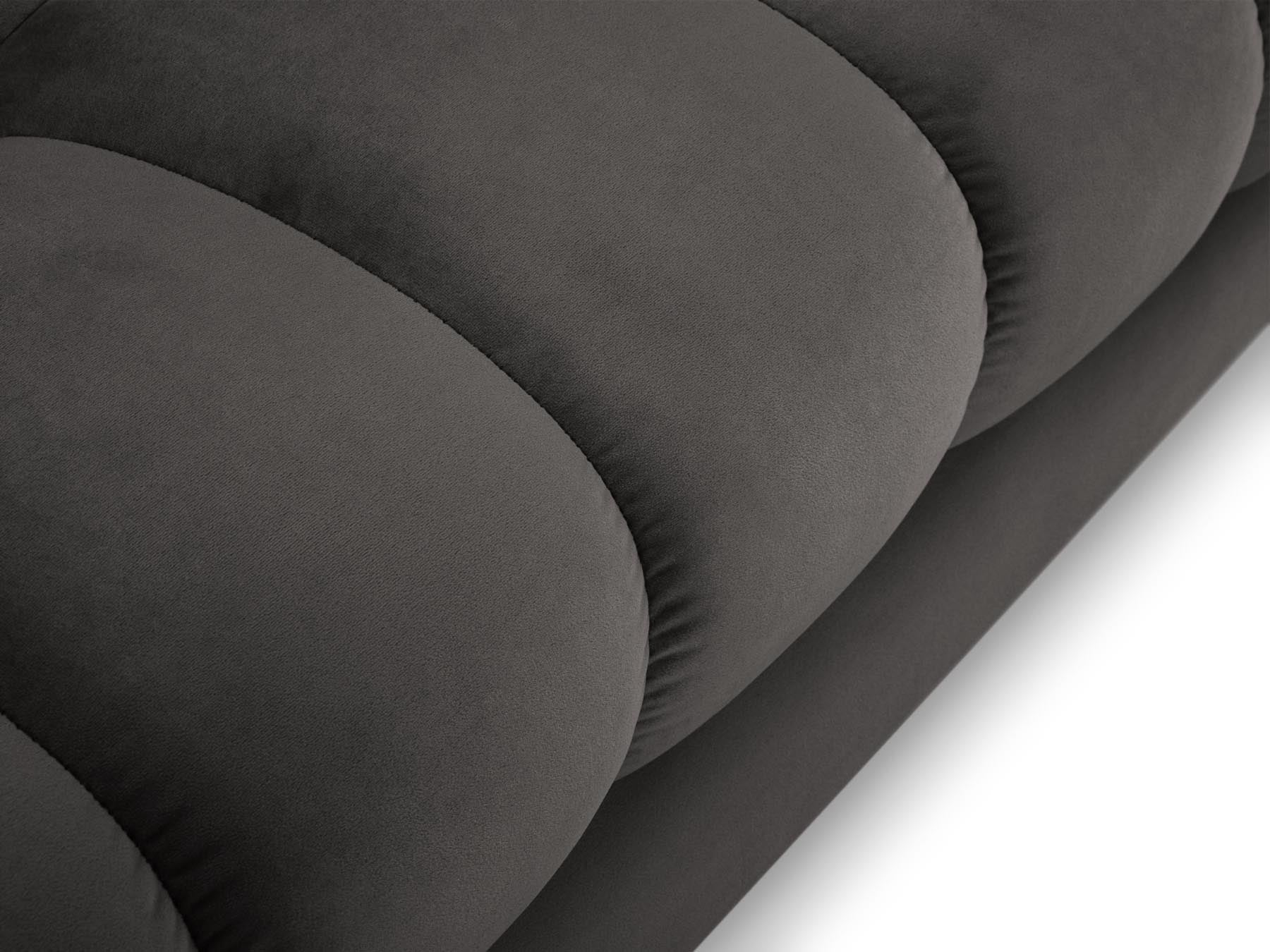 Elegantes 5-Sitzer Ecksofa links Bali in zeitlosem Dunkelgrau, perfekt für entspannte Stunden und modernes Wohndesign von Cosmopolitan Design.