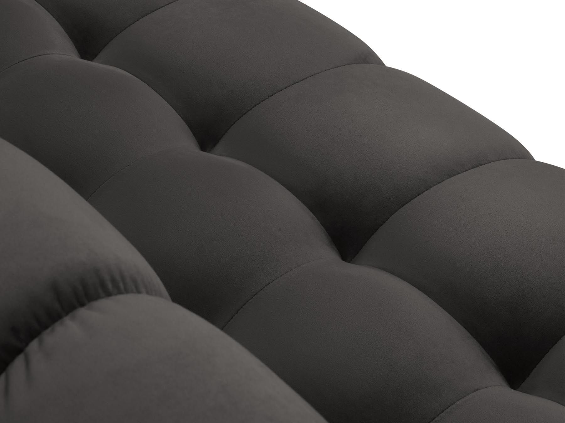 Stylisches 5-Sitzer Ecksofa links Bali in edlem Dunkelgrau, ideal für gemütliche Abende und modernes Interieur von Cosmopolitan Design.