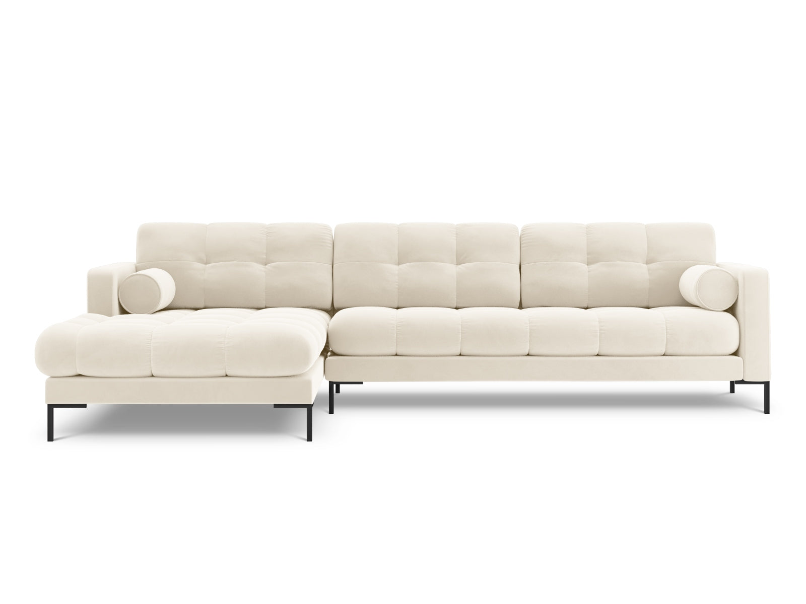 Stylisches 5-Sitzer Ecksofa links Bali in sanftem Beige, ideal für moderne Wohnräume, präsentiert von Cosmopolitan Design.