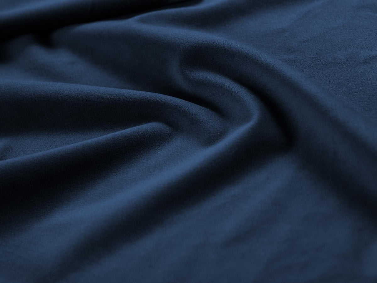 Vienna Velour Ecksofa links 5 Sitzer 170cm in Royal Blue/Schwarz-Bluvel präsentiert im Onlineshop von KAQTU Design AG. Ecksofa links ist von Cosmopolitan Design
