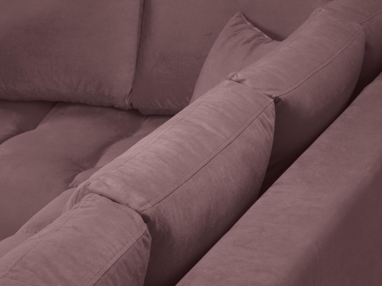 Entdecken Sie das elegante Hastings Velour links Ecksofa 5 Sitzer von Cosmopolitan Design – perfekt für Ihr modernes Zuhause und höchsten Sitzkomfort.