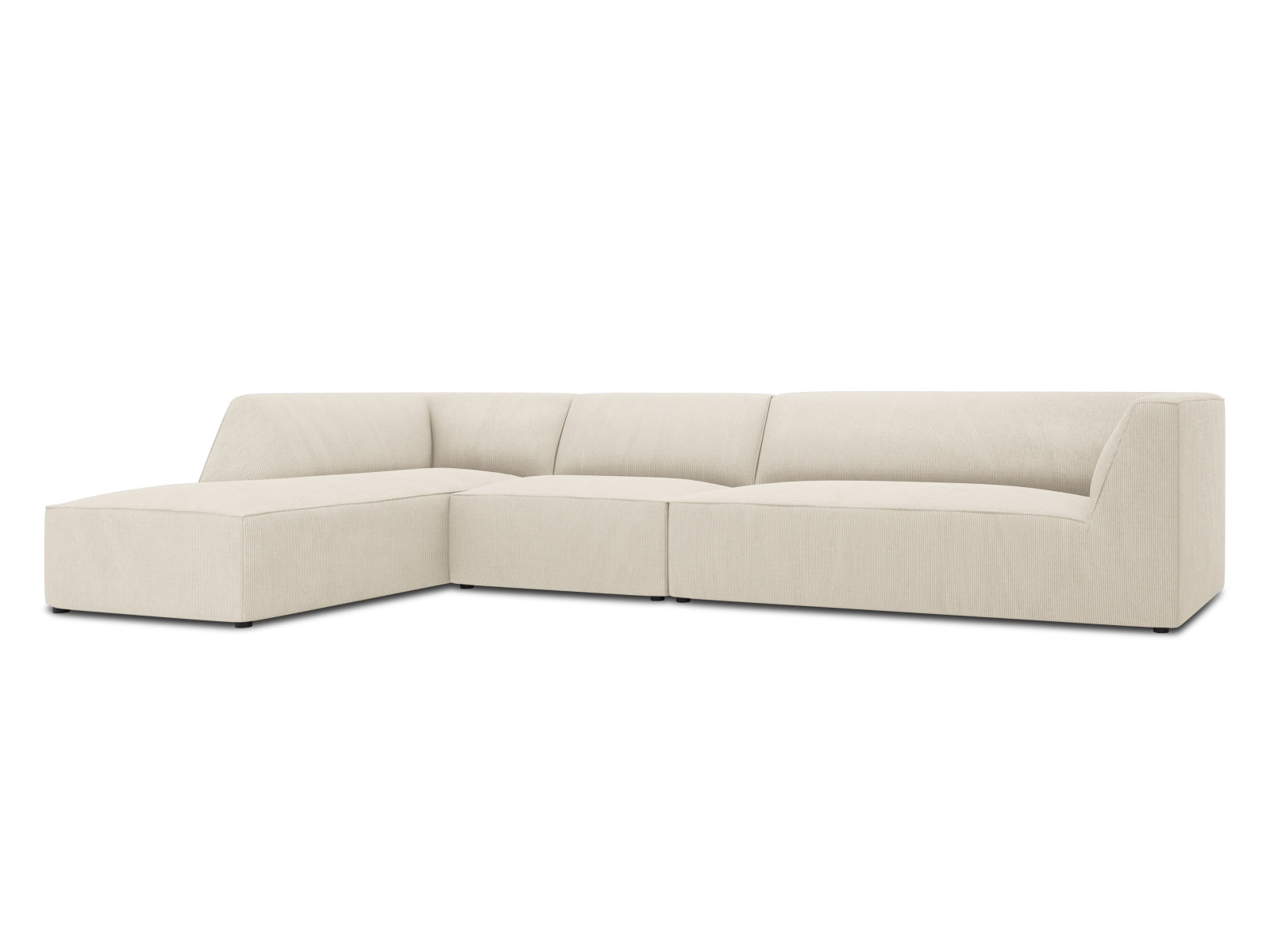 Oslo Modulares Ecksofa links 5 Sitzer in Light Beige präsentiert im Onlineshop von KAQTU Design AG. Ecksofa links ist von Cosmopolitan Design