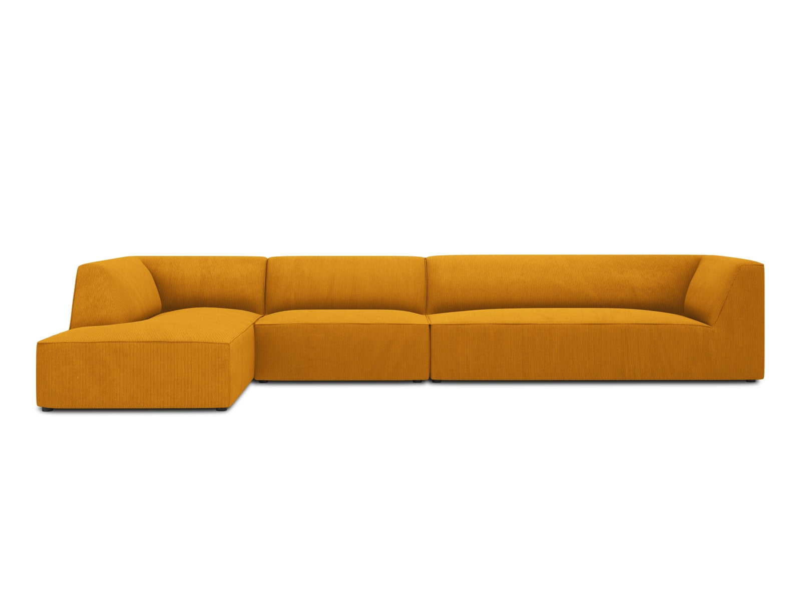 Oslo Modulares Ecksofa links 5 Sitzer in Yellow präsentiert im Onlineshop von KAQTU Design AG. Ecksofa links ist von Cosmopolitan Design