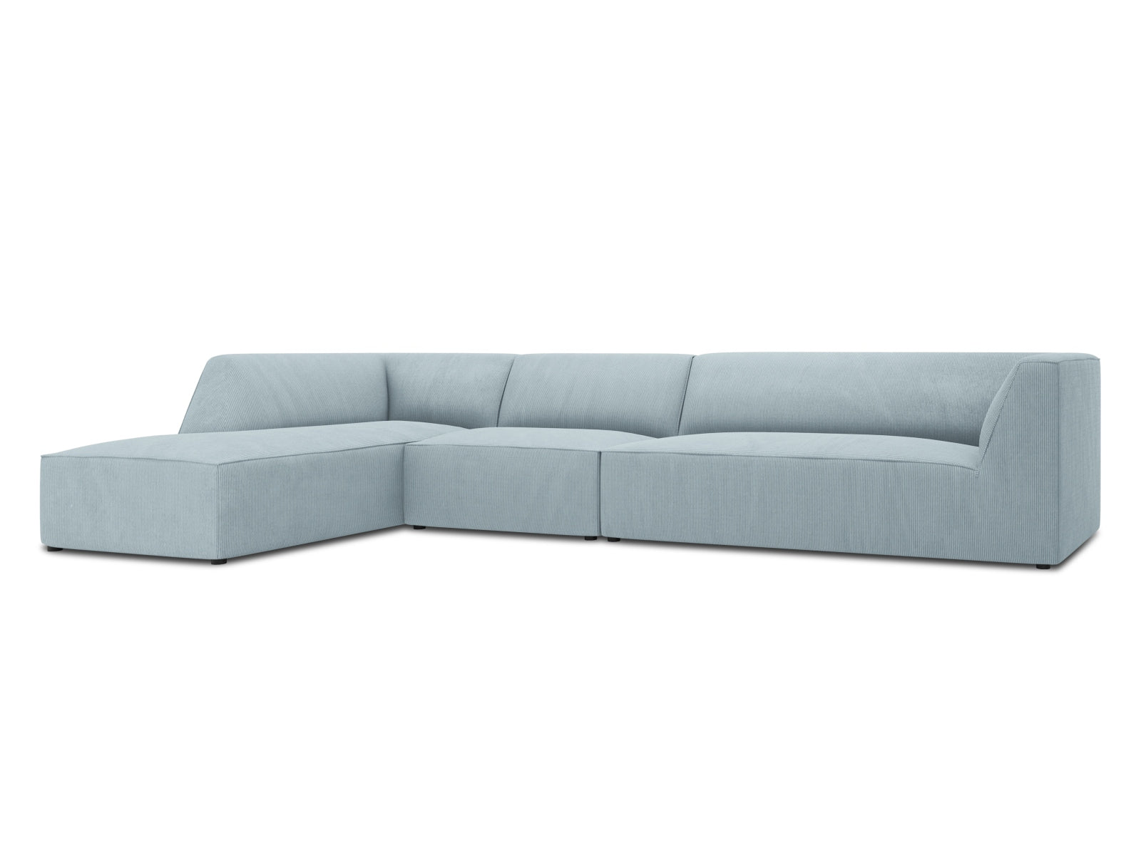 Oslo Modulares Ecksofa links 5 Sitzer in Light Blue präsentiert im Onlineshop von KAQTU Design AG. Ecksofa links ist von Cosmopolitan Design