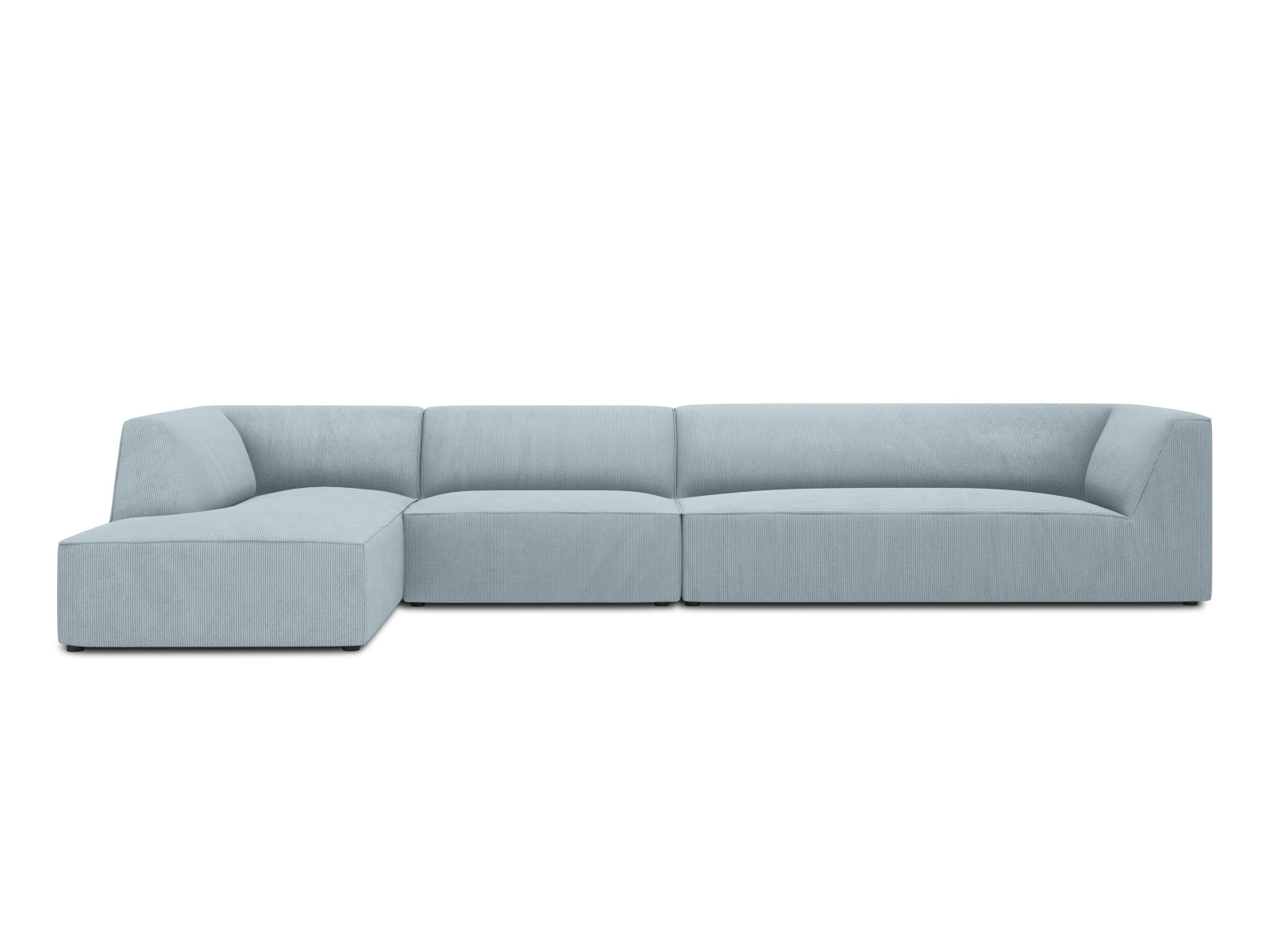 Oslo Modulares Ecksofa links 5 Sitzer in Light Blue präsentiert im Onlineshop von KAQTU Design AG. Ecksofa links ist von Cosmopolitan Design