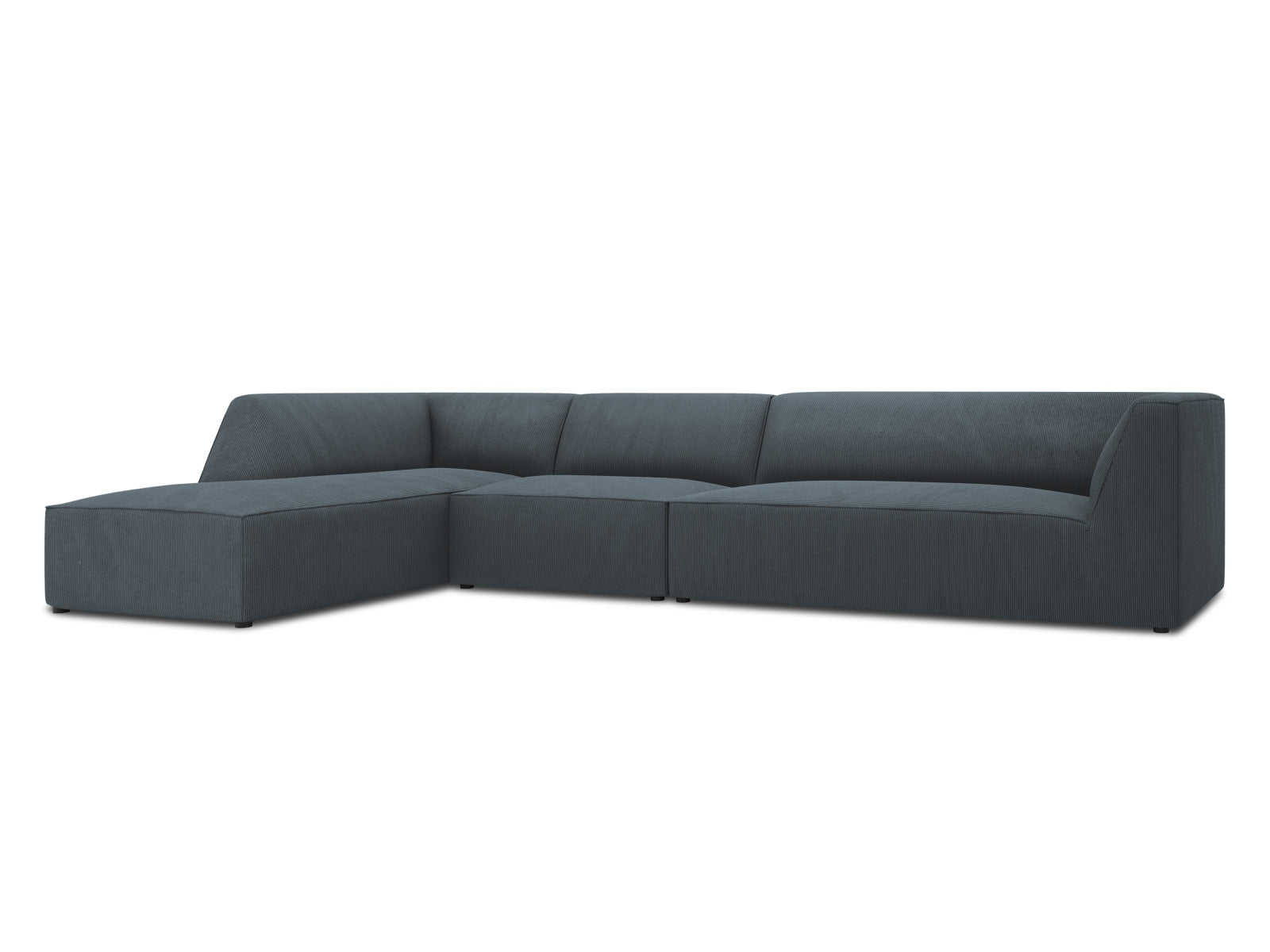 Oslo Modulares Ecksofa links 5 Sitzer in Blue präsentiert im Onlineshop von KAQTU Design AG. Ecksofa links ist von Cosmopolitan Design