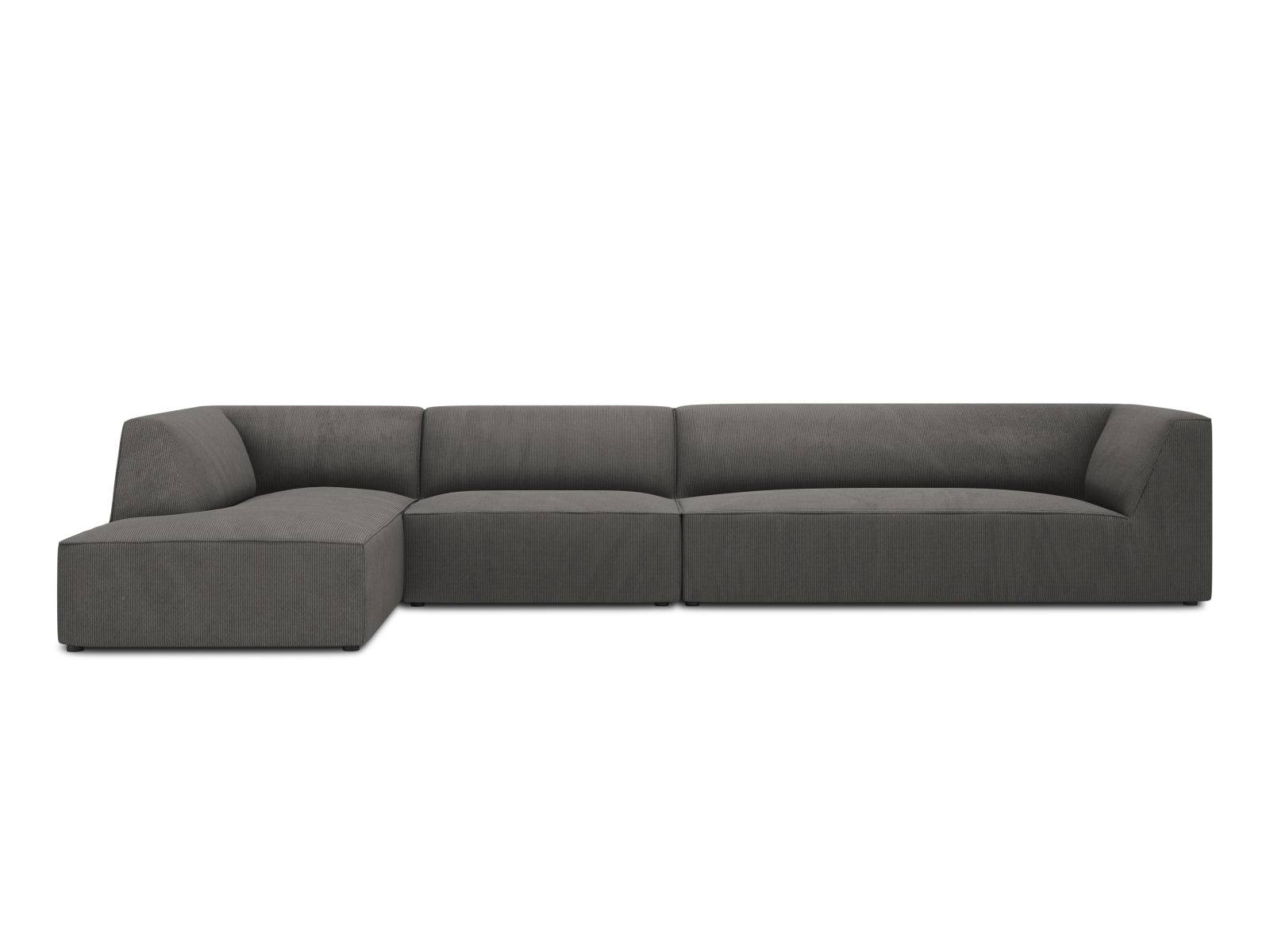 Oslo Modulares Ecksofa links 5 Sitzer in Dark Grey präsentiert im Onlineshop von KAQTU Design AG. Ecksofa links ist von Cosmopolitan Design