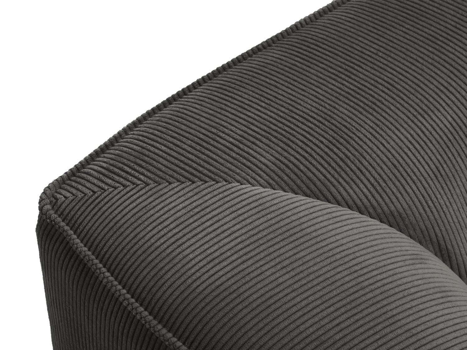 Oslo Modulares Ecksofa links 5 Sitzer in Dark Grey präsentiert im Onlineshop von KAQTU Design AG. Ecksofa links ist von Cosmopolitan Design