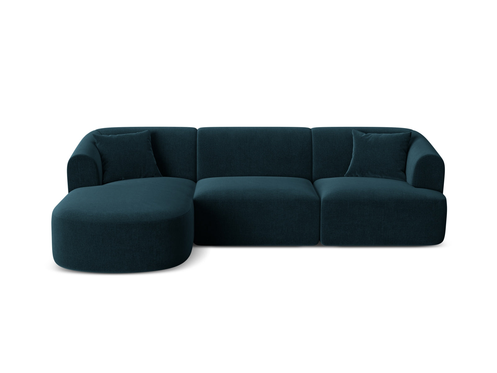 Campi Velour Modular Ecksofa links 4 Sitzer in Deep Petrol präsentiert im Onlineshop von KAQTU Design AG. Ecksofa links ist von Cosmopolitan Design